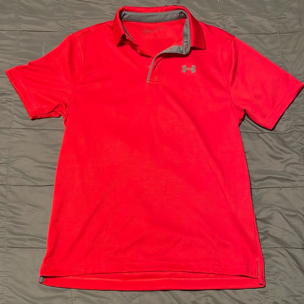 Under Armour Men’s Tech Golf Polo - Red